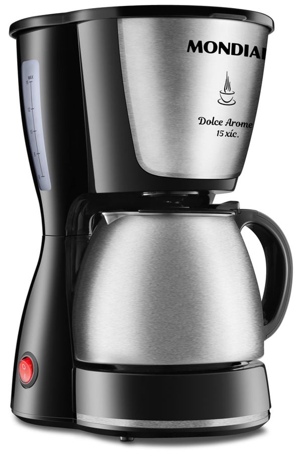 Cafeteira Elétrica Dolce Arome Mondial Preto/Inox 550W - C-34 JI 15X
